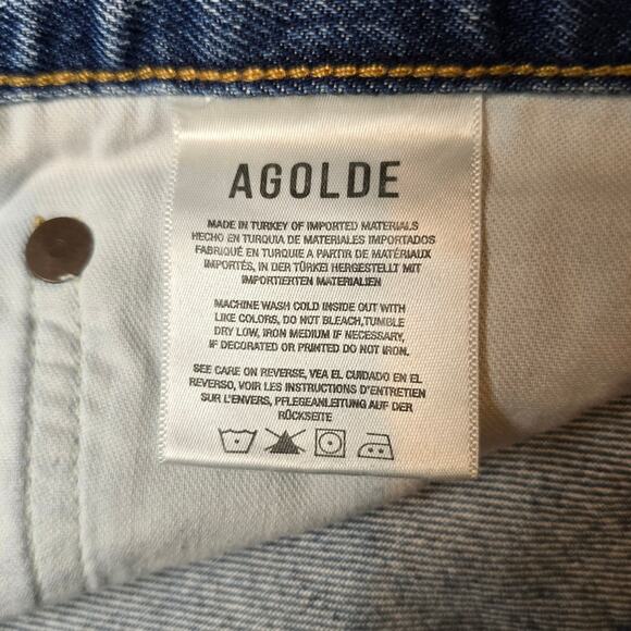 AGOLDE Parker Angled Denim Hem Skirt size 29 - Picture 8 of 10